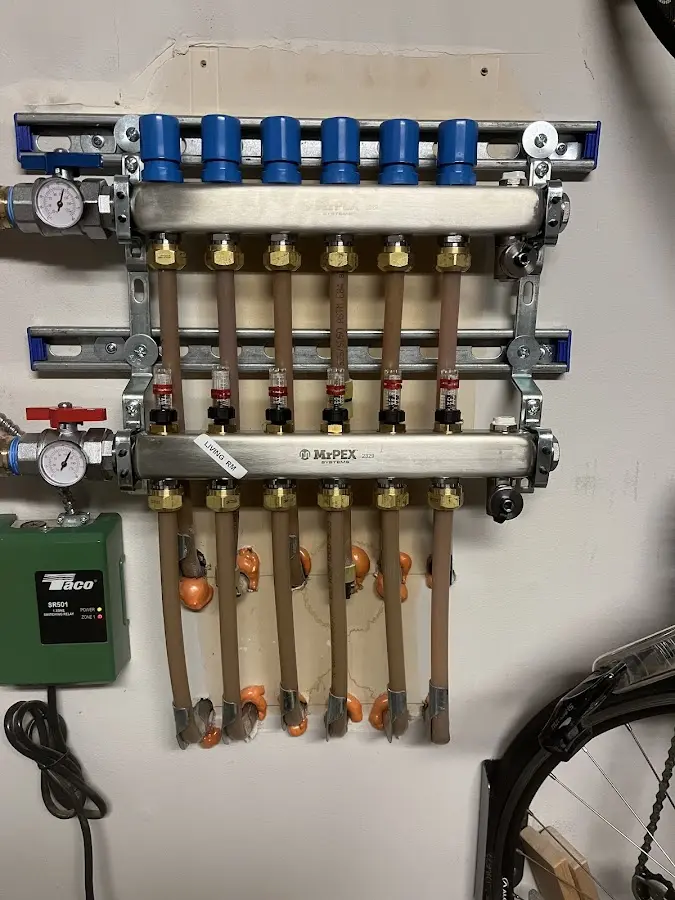 Plumber performing Gas Leak Detection at a residential property in Poughkeepsie